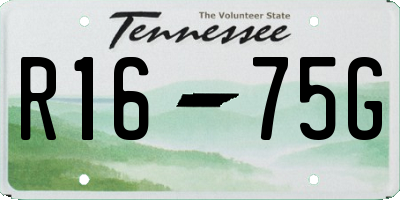 TN license plate R1675G