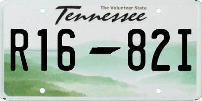 TN license plate R1682I