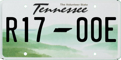 TN license plate R1700E