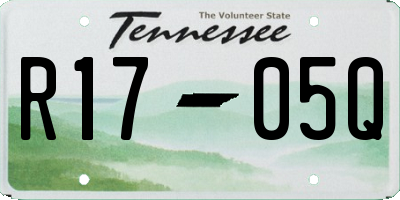 TN license plate R1705Q