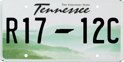 TN license plate R1712C