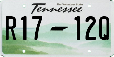 TN license plate R1712Q