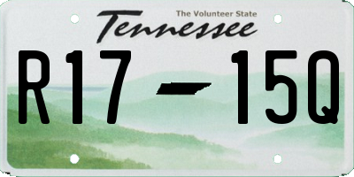 TN license plate R1715Q
