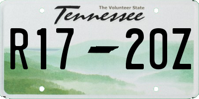 TN license plate R1720Z