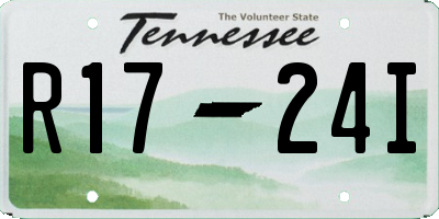 TN license plate R1724I