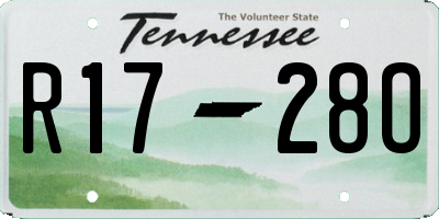 TN license plate R1728O