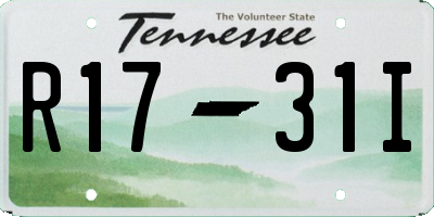 TN license plate R1731I