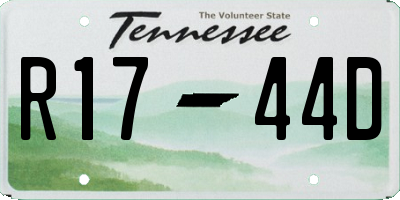 TN license plate R1744D