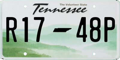 TN license plate R1748P