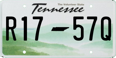 TN license plate R1757Q
