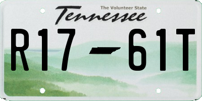 TN license plate R1761T