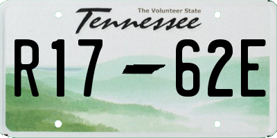 TN license plate R1762E