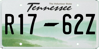 TN license plate R1762Z