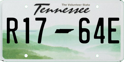 TN license plate R1764E