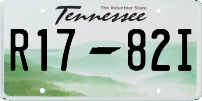 TN license plate R1782I