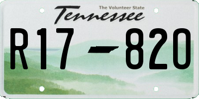 TN license plate R1782O