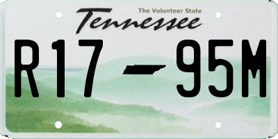 TN license plate R1795M