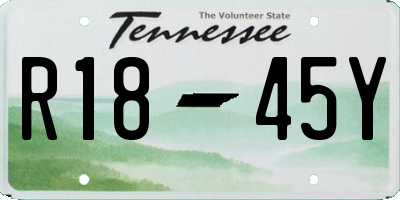 TN license plate R1845Y