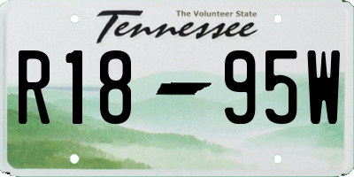 TN license plate R1895W