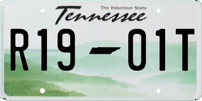 TN license plate R1901T