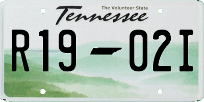 TN license plate R1902I