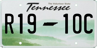 TN license plate R1910C