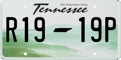 TN license plate R1919P