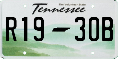 TN license plate R1930B