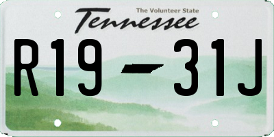 TN license plate R1931J