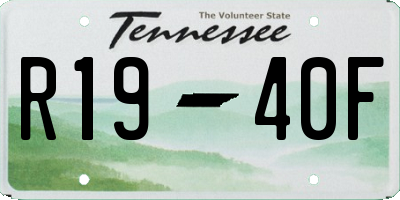 TN license plate R1940F