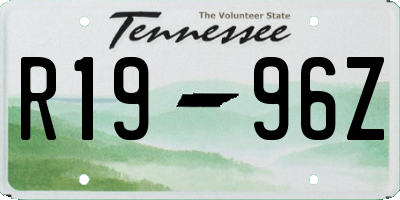 TN license plate R1996Z