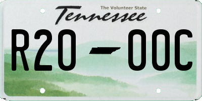 TN license plate R2000C