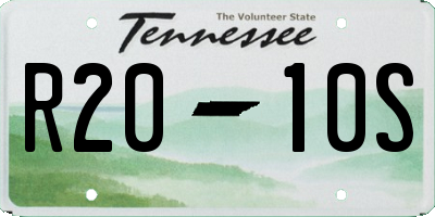 TN license plate R2010S