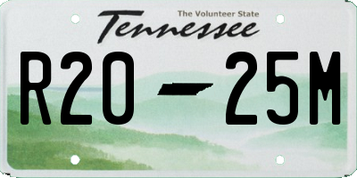TN license plate R2025M