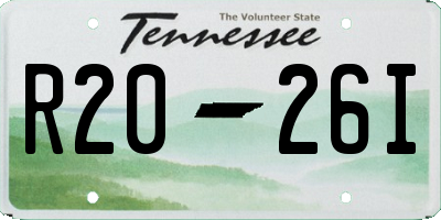 TN license plate R2026I