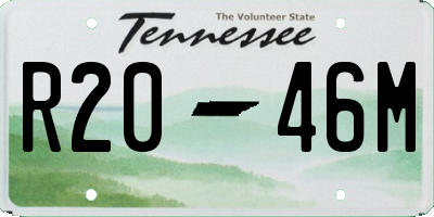 TN license plate R2046M
