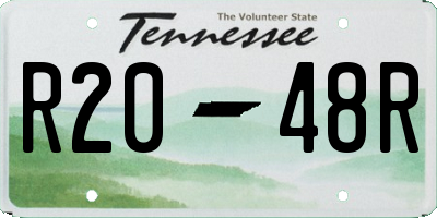 TN license plate R2048R