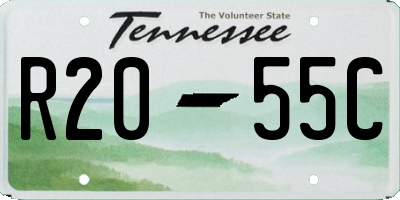 TN license plate R2055C