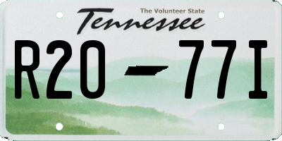 TN license plate R2077I