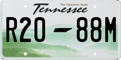 TN license plate R2088M