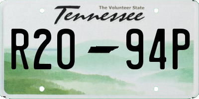 TN license plate R2094P