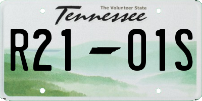 TN license plate R2101S