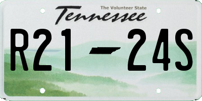 TN license plate R2124S