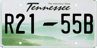 TN license plate R2155B