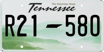 TN license plate R2158O
