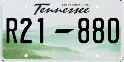 TN license plate R2188O