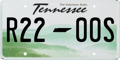 TN license plate R2200S