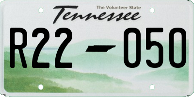 TN license plate R2205O
