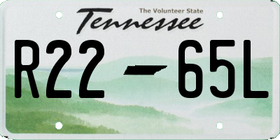 TN license plate R2265L