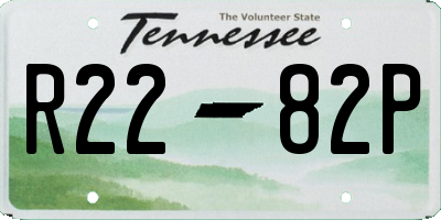 TN license plate R2282P
